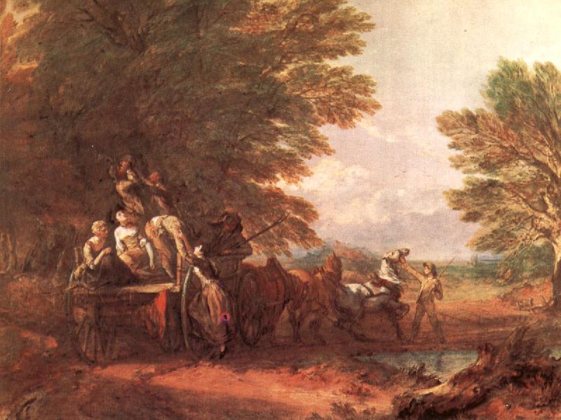 Thomas Gainsborough The Harvest Wagon